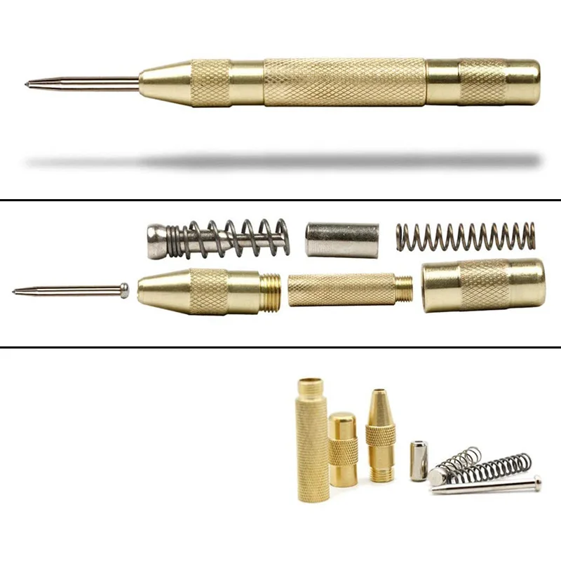 

Automatic Centre Punch and General Automatic Center Punch , Adjustable Spring Loaded Metal Drill Tool 2Pcs