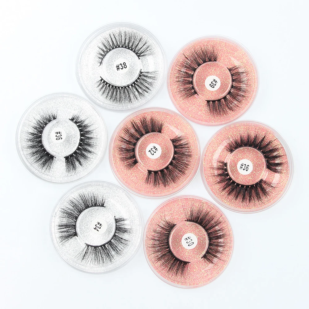 

10/20pcs 3d Mink Eyelashes Thick Fluffy Soft False Eyelashes Long Lasting Natural Dramatic Volume Eyelashe Makeup Eyes Extension