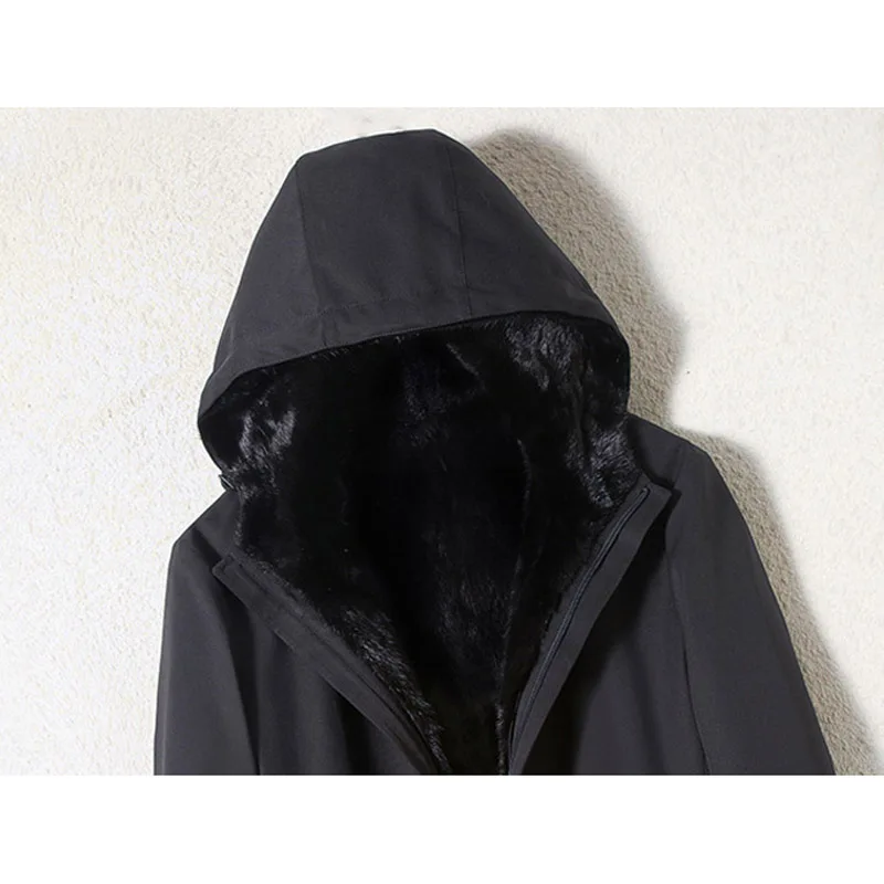 Развивающий коврик для ползания роскошный мех норки с подкладкой парки мужчин