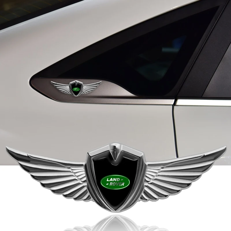 

1PCS Metal Sticker Car 3D Eagle Angel Wings Badge Style Trunk Fender for Land Rover Ranger Autobiography Freelander Evoque L322