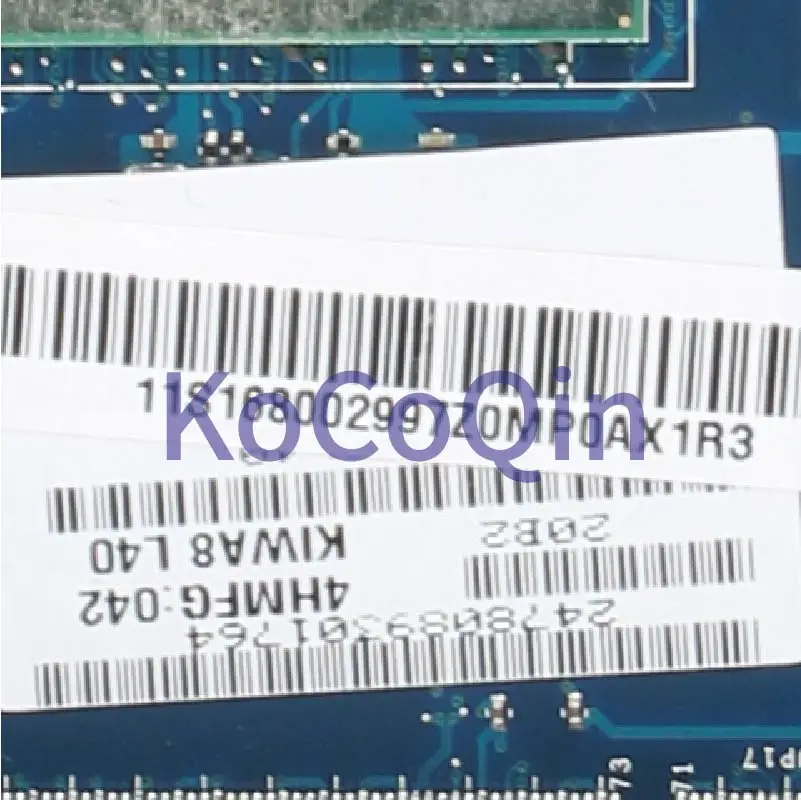 KoCoQin материнская плата для ноутбука LENOVO Ideapad G550 KIWA7 LA-5082P 168002997 GL40 | Компьютеры и
