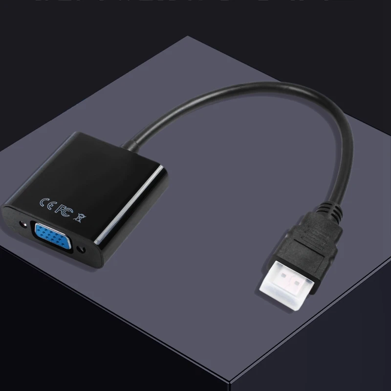 [Обновленная версия] HDMI 1080P к VGA кабель адаптер конвертер для ПК ноутбука без