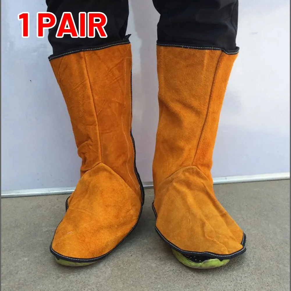 

Welding Shoe Cover Cover Leather Long Protector Shoe Welder Accessories