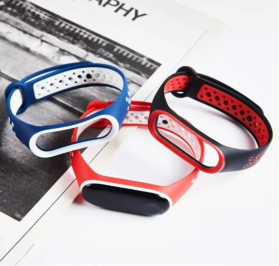 Браслет для mi Band 4 3 спортивный ремешок часы металлический силиконовый ремешок для mi band 3 4 браслет mi band 4 3 ремешок