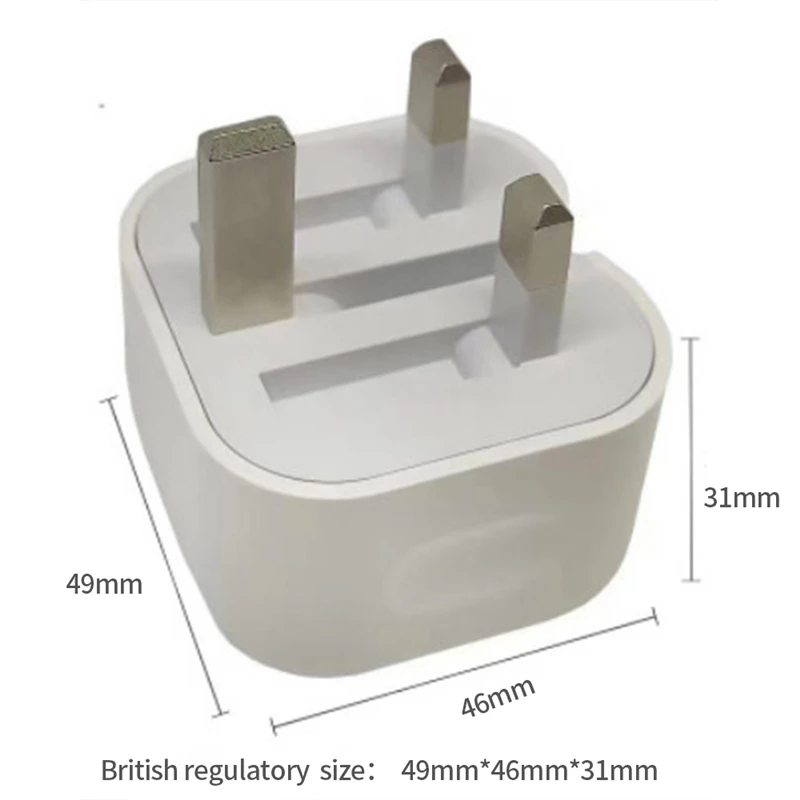 

NEW UK Fold Plug USB-C 20W Power Adapter Charger for Apple IPhone 12 Mini Pro Max Super PD Fast Charging