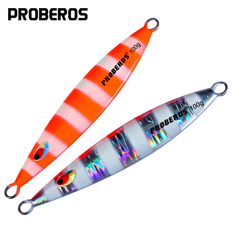 PROBEROS свинцовая рыба 40g 60g 80g 100g рыболовная приманка 6 цветов для глубокой морской