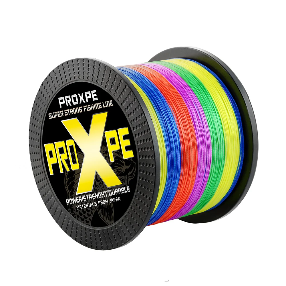

PROXPE 8 плетеная рыболовная леска, многонитевая прочная гладкая леска для ловли карпа, 200 м, 300 м, 500 м, 1000 м