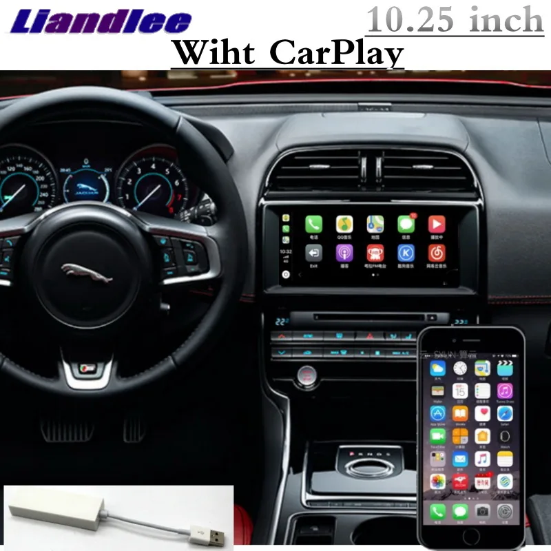 Автомобильный Мультимедийный адаптер для Jaguar XE XEL F Pace X760 2015 ~ 2018 Liandlee NAVI 10 25 ' GPS Wi