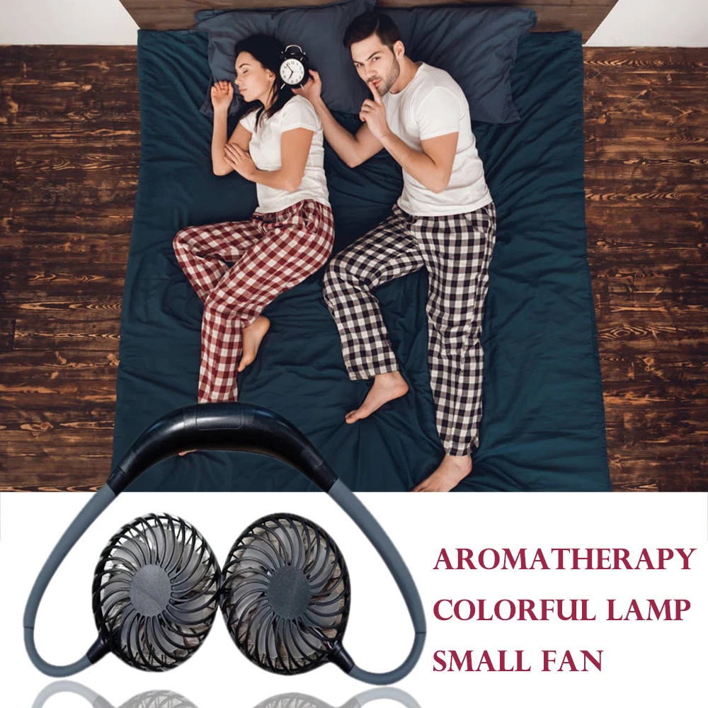 Перезаряжаемый вентилятор с мини USB портативный шейный спортивный настольный