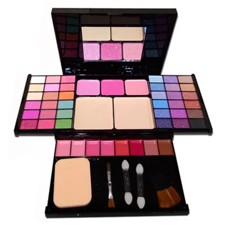 

Professional 49 Color Makeup Kit Matte Shimmer Eye Shadow Palette Face Powder Lipstick Cosmetics Kit With Brush