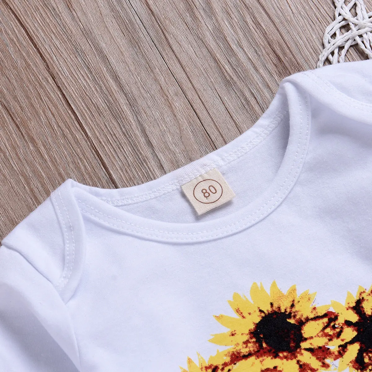 Новый брендовый От 0 до 2 лет хлопковый комбинезон с цветочным рисунком для