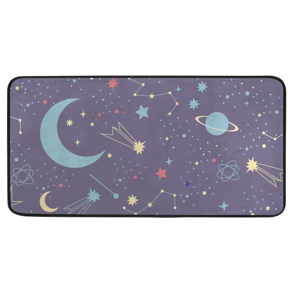 Kuizee Кухня ковер? Звёзды Ночное Небо Космос галактика созвездия фиолетовая ванная