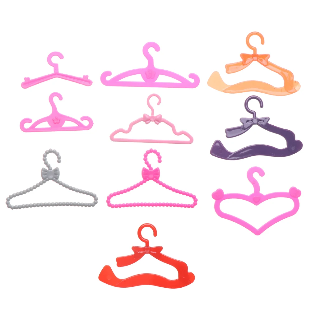 10/20 шт. миниатюрные вешалки для одежды кукольный домик игровой многоцветные