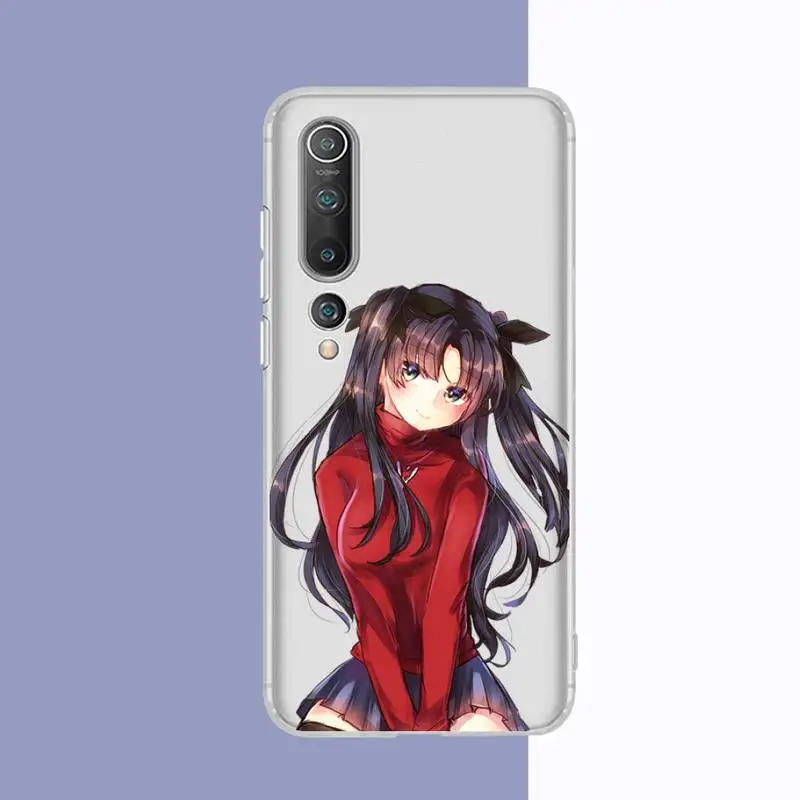 TOPLBPCS Fate Stay Night Rin Tohsaka чехол для телефона Xiaomi 10t pro 11 Note10lite Redmi 5plus 7A 8 K20pro 9A Note 9 Pro Max s 10 |