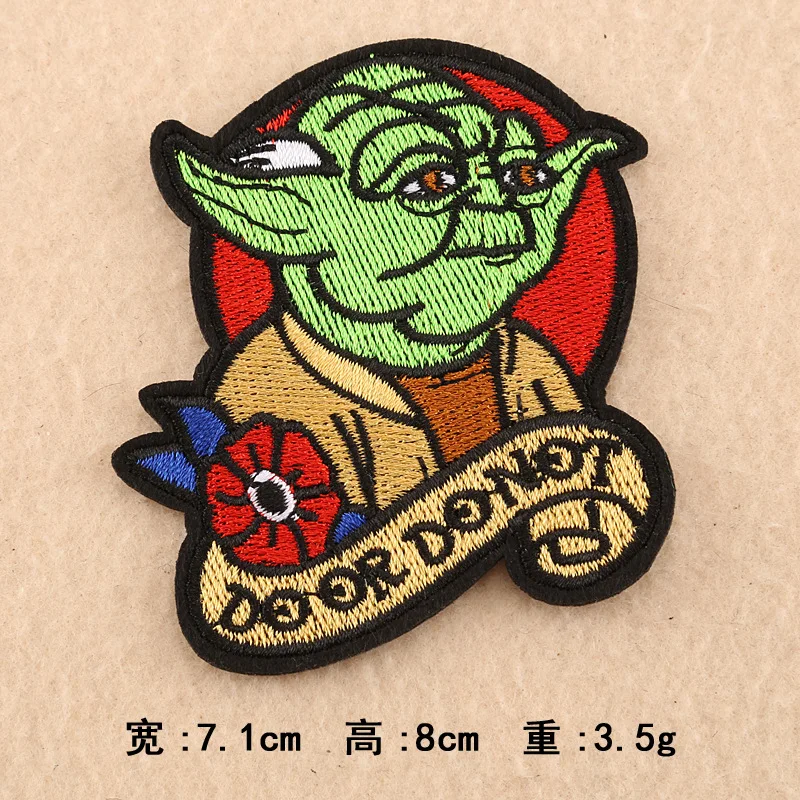star wars animation elements patches clothing accessories label yoda master figure fabric sticker diy apparel icon patch free global shipping