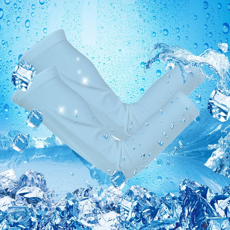 

Sports Arm Compression Sleeve Basketball Cycling Arm Guard Summer Ice Silk Running UV Protection Volleyball Sunscreen Bands