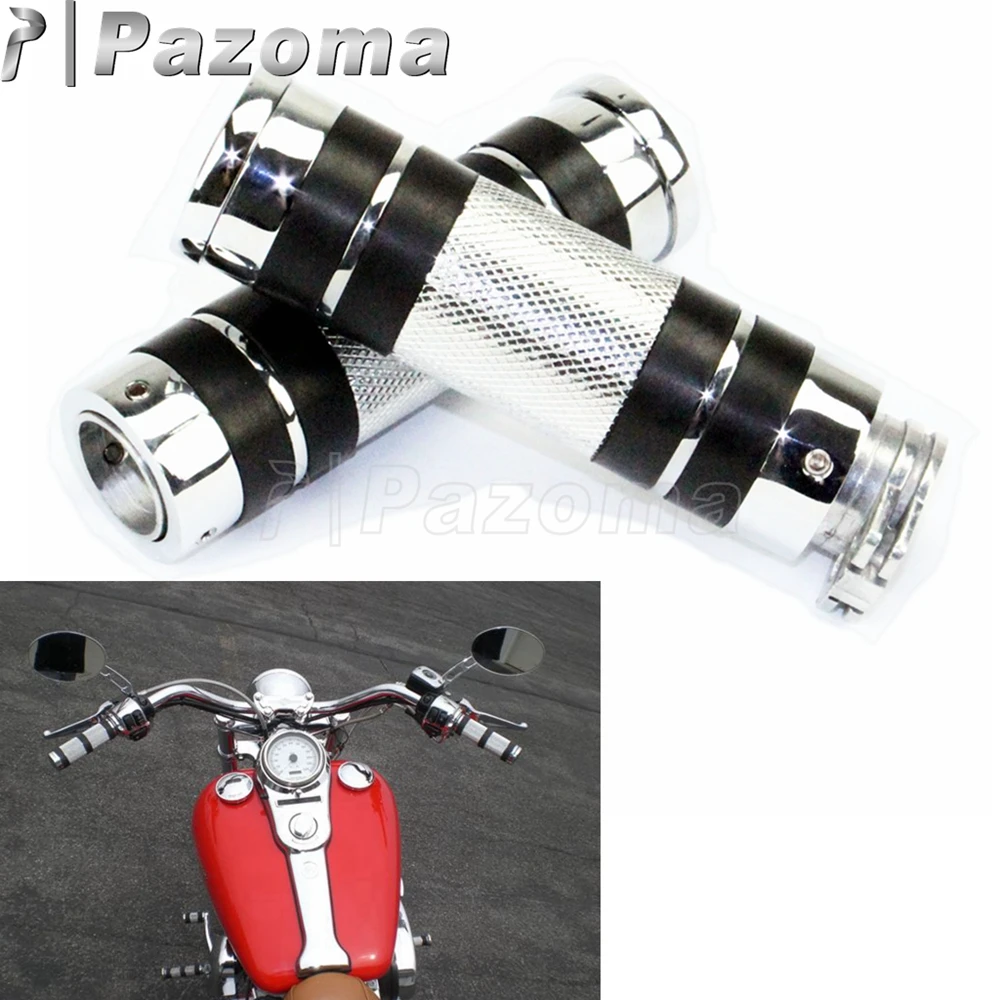 

Универсальные мотоциклетные ручки 7,8 дюйма 22 мм/1 дюйм 25 мм, алюминиевые Нескользящие ручки для Harley Honda Suzuki Cafe Racer