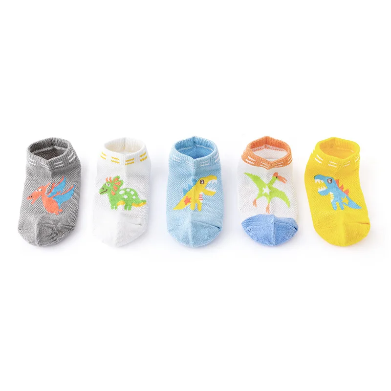 

Summer Boys Mesh Socks 5 Pairs/lot short cartoon socks kids cotton soft 1-12y anime sock