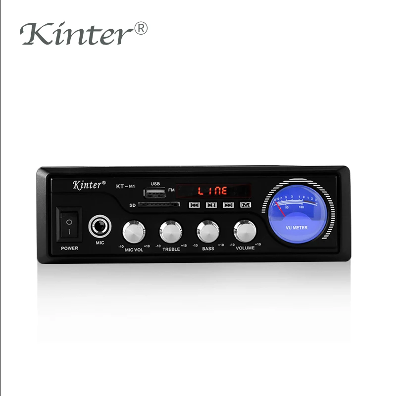 Kinter M1 MP3 Усилитель звука аудио Hifi Стерео усилители 2,0 каналов с SD USB ввод Поддержка микрофон металлический корпус