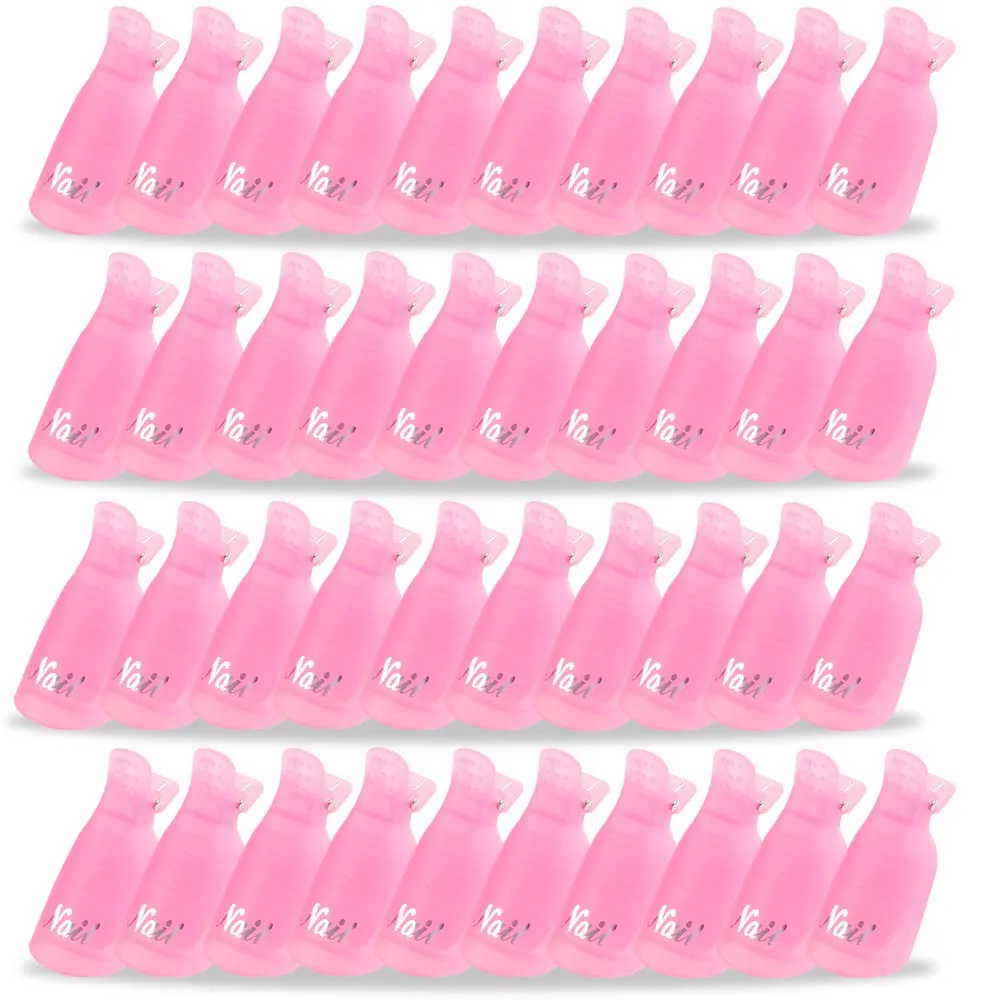 10 шт. средство для снятия лака ногтей прочный пластик дизайна отмачиваемый