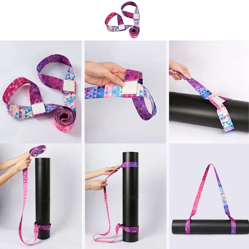 

Yoga Adjustable Shoulder Strap Yoga Mat Band Carrier Shoulder Carry Belt Exercise Stretch Carry Sling Yoga Mat Strap Gradient