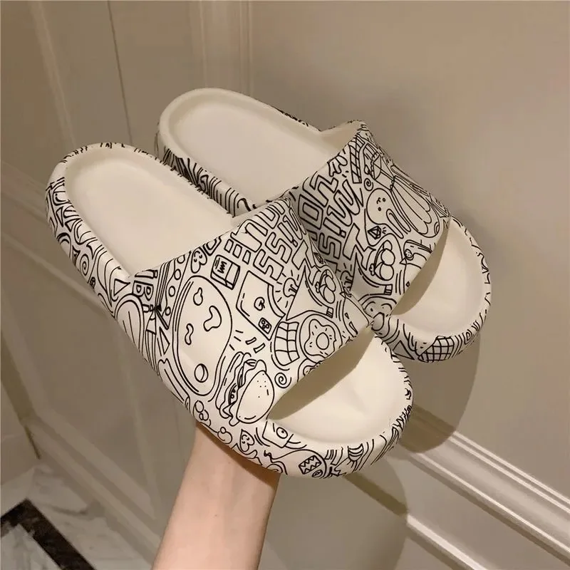 

Lisapie women Slippers Summer 2021 trending slippers cute Slides for women Cartoon Patterns Girls Shoes indoor Bathroom Slippers