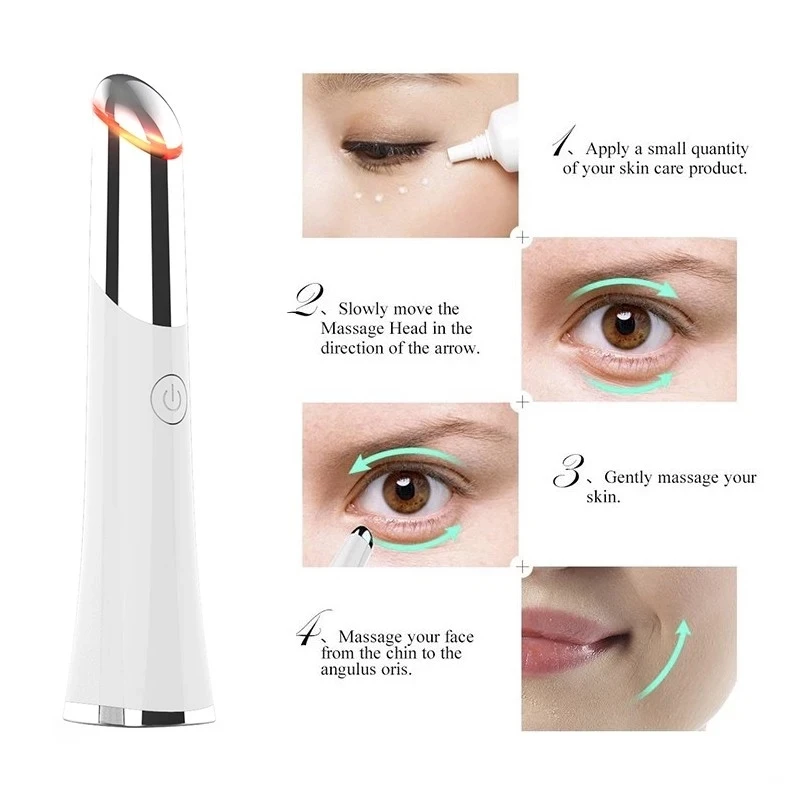 

Mini Electric Vibration Eye Massager Anti-aging Wrinkle Black Eye Pen to Remove Fatigue Lifting Firming Beauty Care Portable