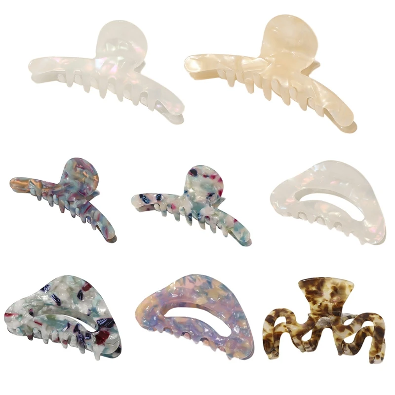 Новинка 2022 зажим для волос в виде черепаховой ракушки Асимметричный