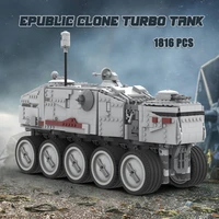 moc building blocks clone model turbo tank building bricks movie space wars weapon the ucs toys for kids children