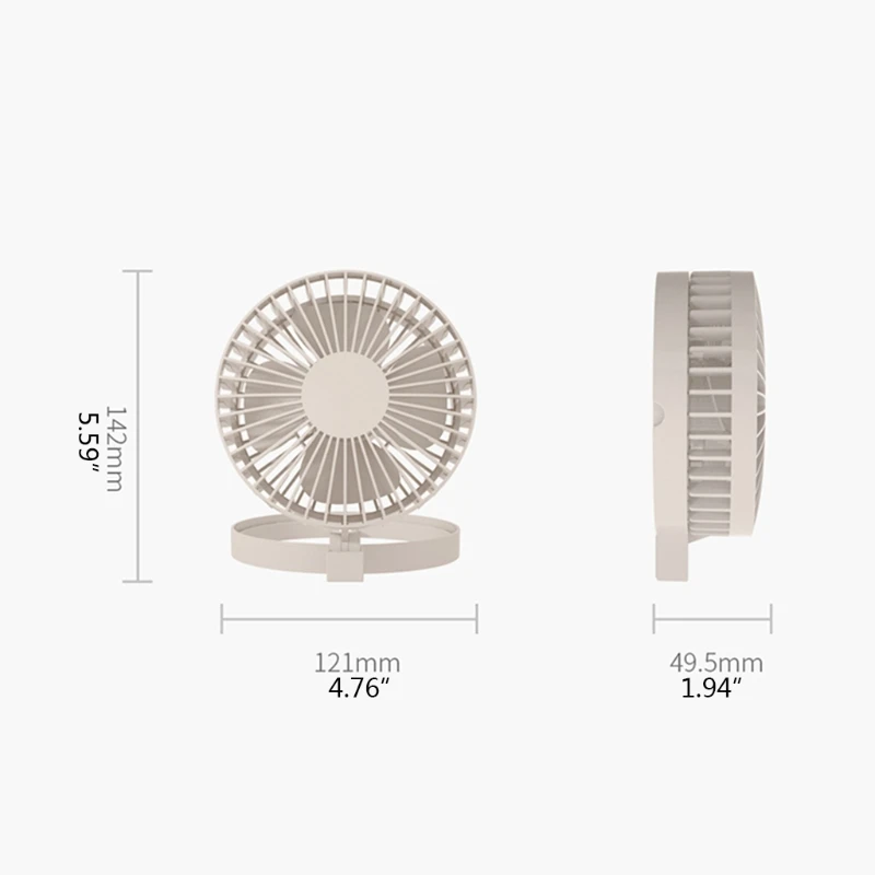 Вентилятор с питанием от 6 дюймовый тихий маленький настольный вентилятор USB