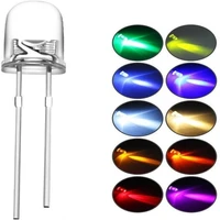 1000pcs lot transparent round 5mm 3mm super bright water clear green red white yellow blue light led bulbs emitting diode f5 f3