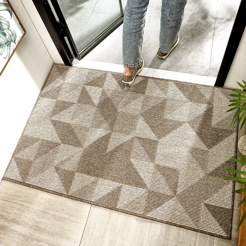 

Nordic Style Geometric Carpet Entrance Door Mat Living Room Anti-slip Carpet Absorbent Bath Mat Welcome Doorway Rug Thick Carpet