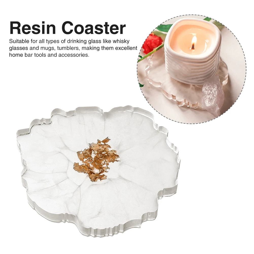 Термостойкая Подставка под стаканы портативное украшение для стола с золотыми