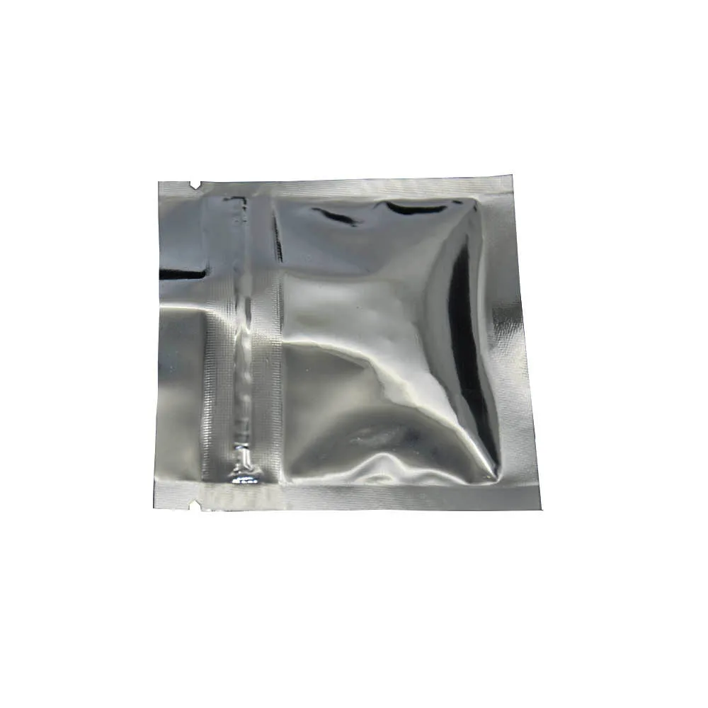 Молния Блокировка майларовая Упаковка Сумка серебряная алюминиевая фольга
