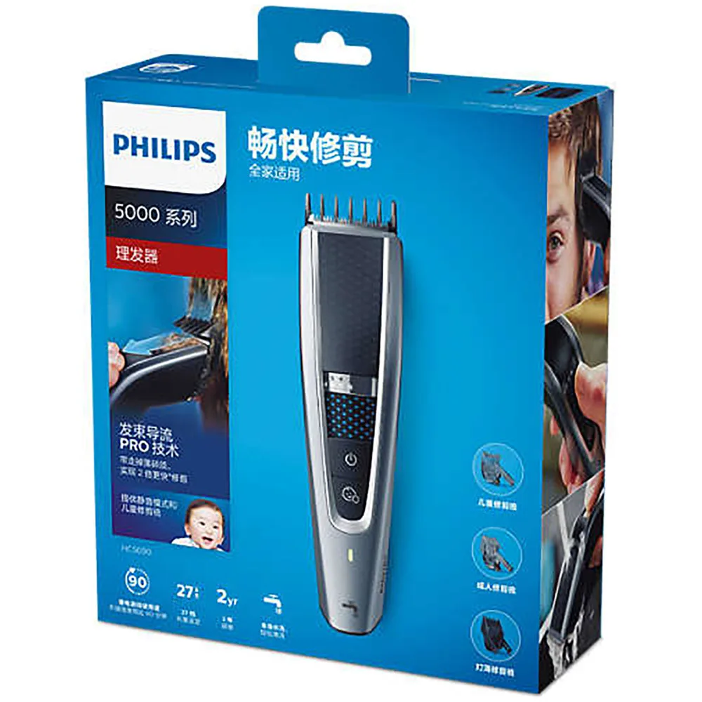 Philips машинка для моющаяся стрижки волос HC5690/15 с пучком утечки PRO технологии 27