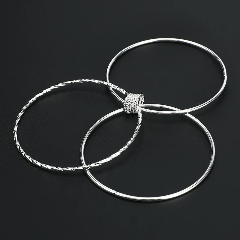 Женский браслет серебряного цвета с Шармами|Браслеты| |