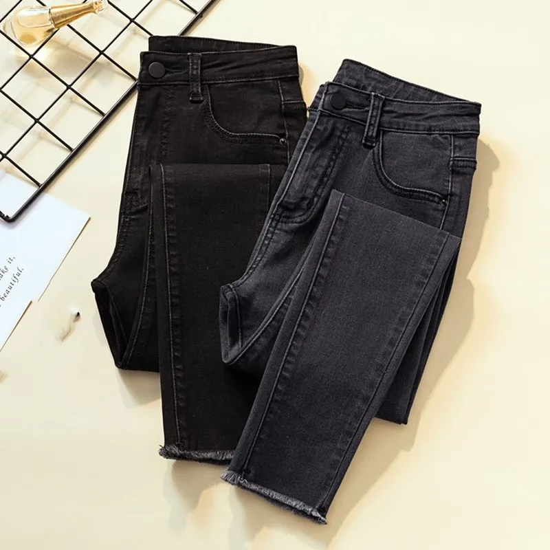 G1462 новые весенние осенние 2020 Женские Модные Узкие эластичные джинсы с высокой