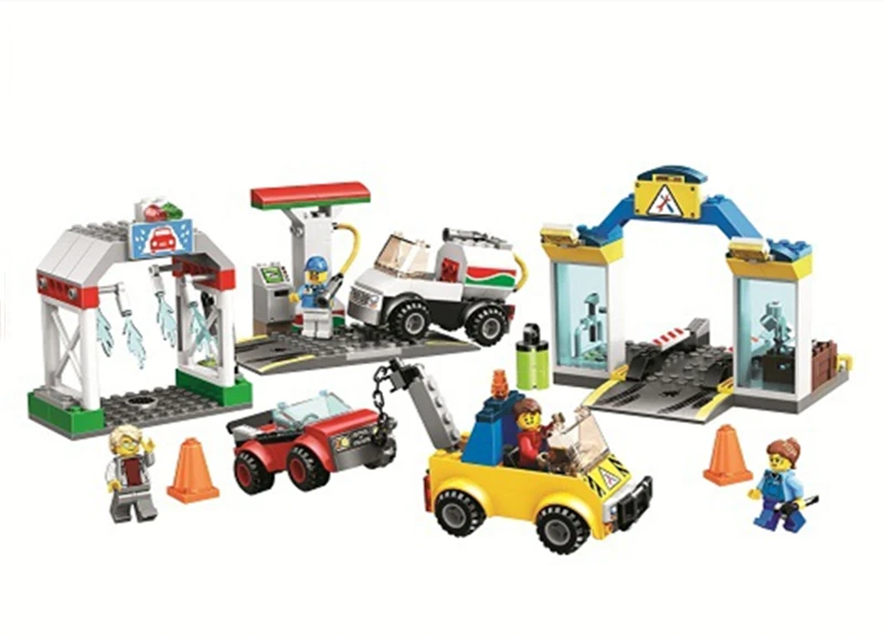 2020 Новая городская серия гаражный центр магазин совместим с 60232 строительные