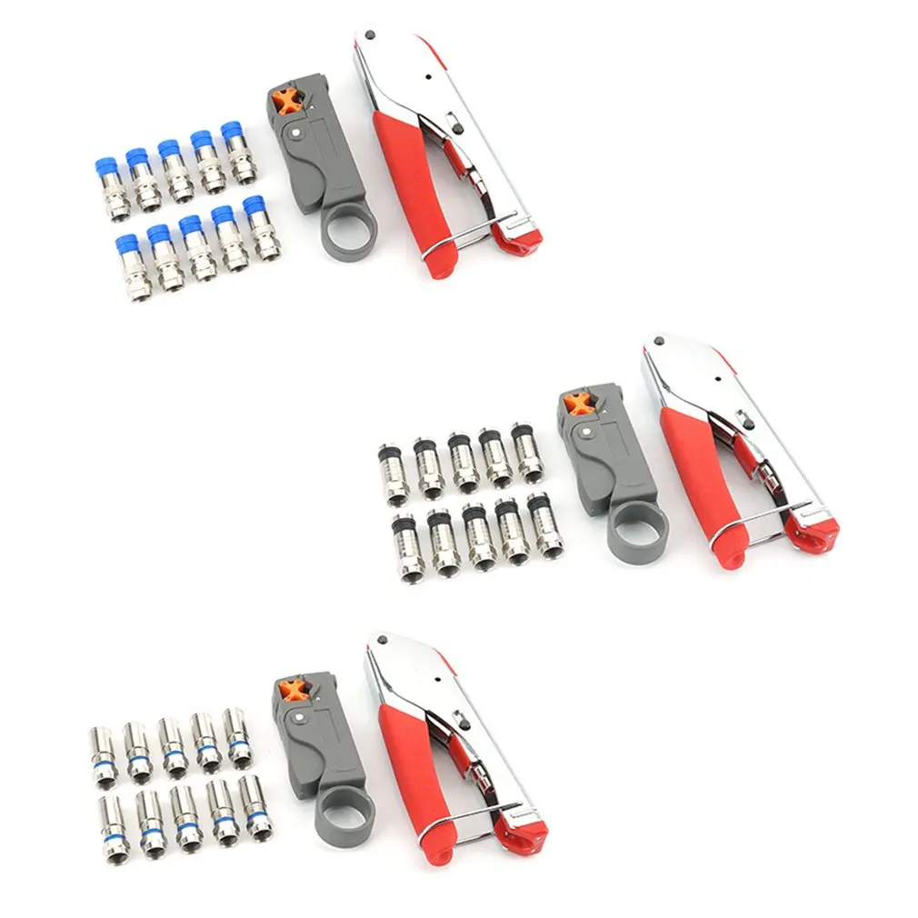 Professional Network Wire Cable Strip Cutter Clamp Multi-function Press Plier Cutting Crimper Tool Set | Компьютеры и офис