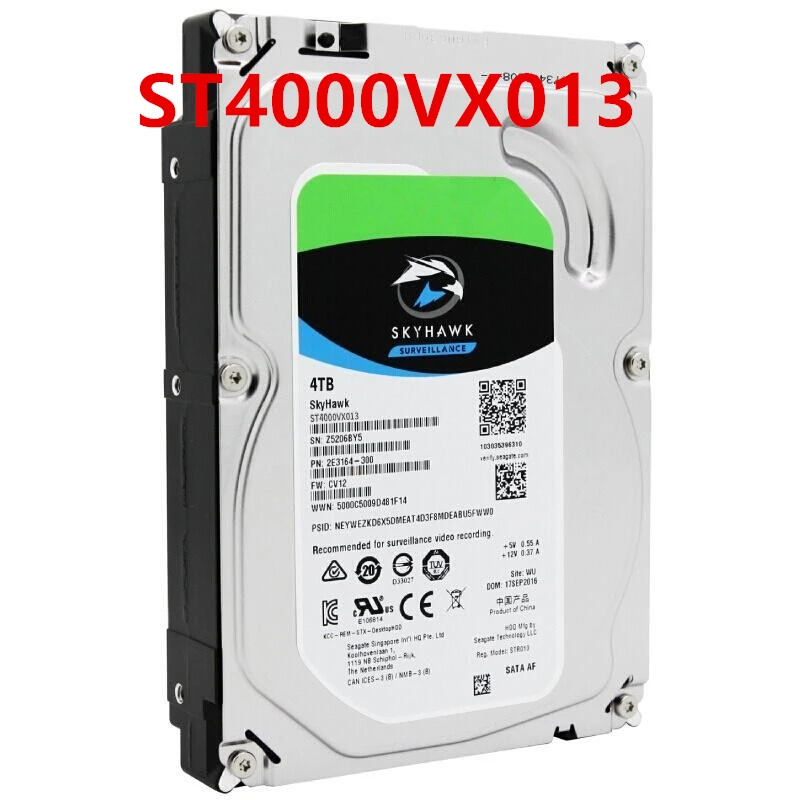 

Original New HDD For Seagate 4TB 3.5" SATA 6 Gb/s 256MB 5900RPM For Internal HDD For Surveillance HDD For ST4000VX013