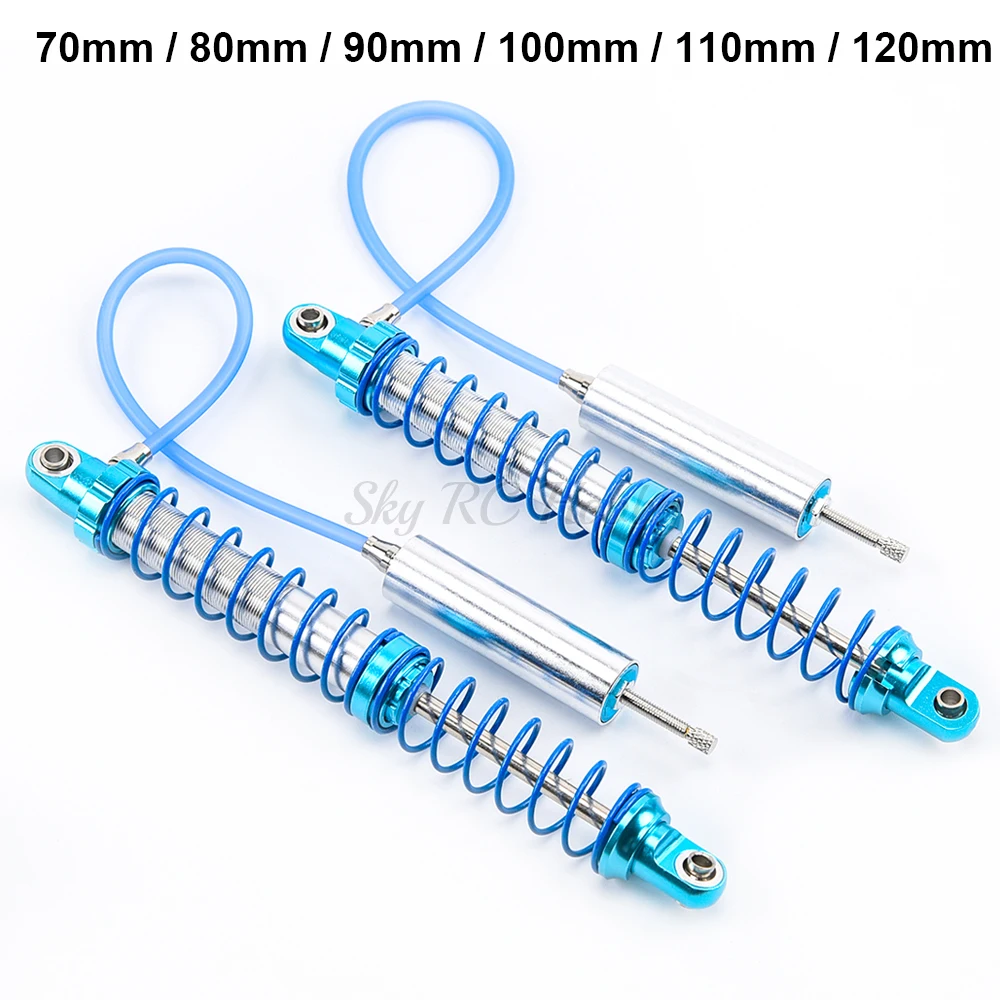 

2PCS 70mm 80mm 90mm 100mm 110mm 120mm Hydraulic Pressure Shock Absorber Damper For 1/10 RC Car Crawler Car Axial SCX10 TRX4 D90