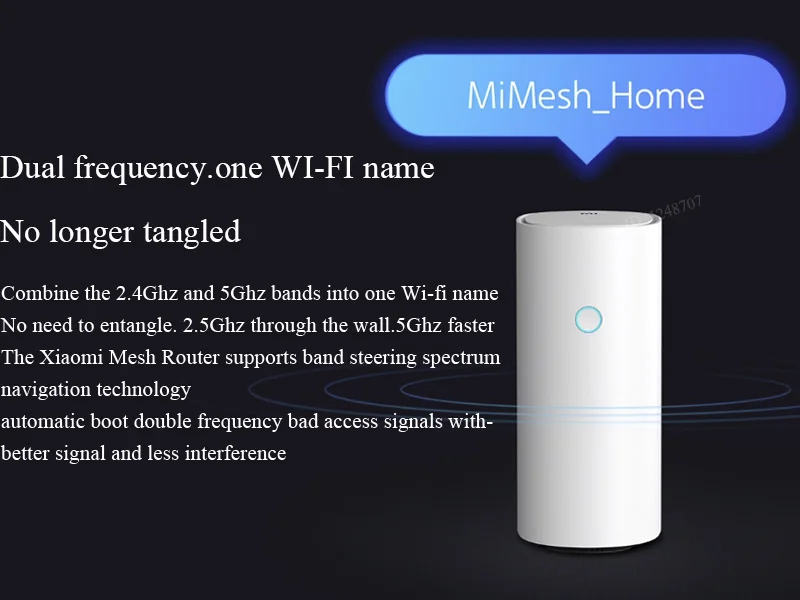 Xiaomi Mi маршрутизатор сетка WiFi 2,4+ 5 ГГц WiFi маршрутизатор высокоскоростной 4-ядерный процессор 256 Мб гигабитная мощность 4 усилителя сигнала для умного дома