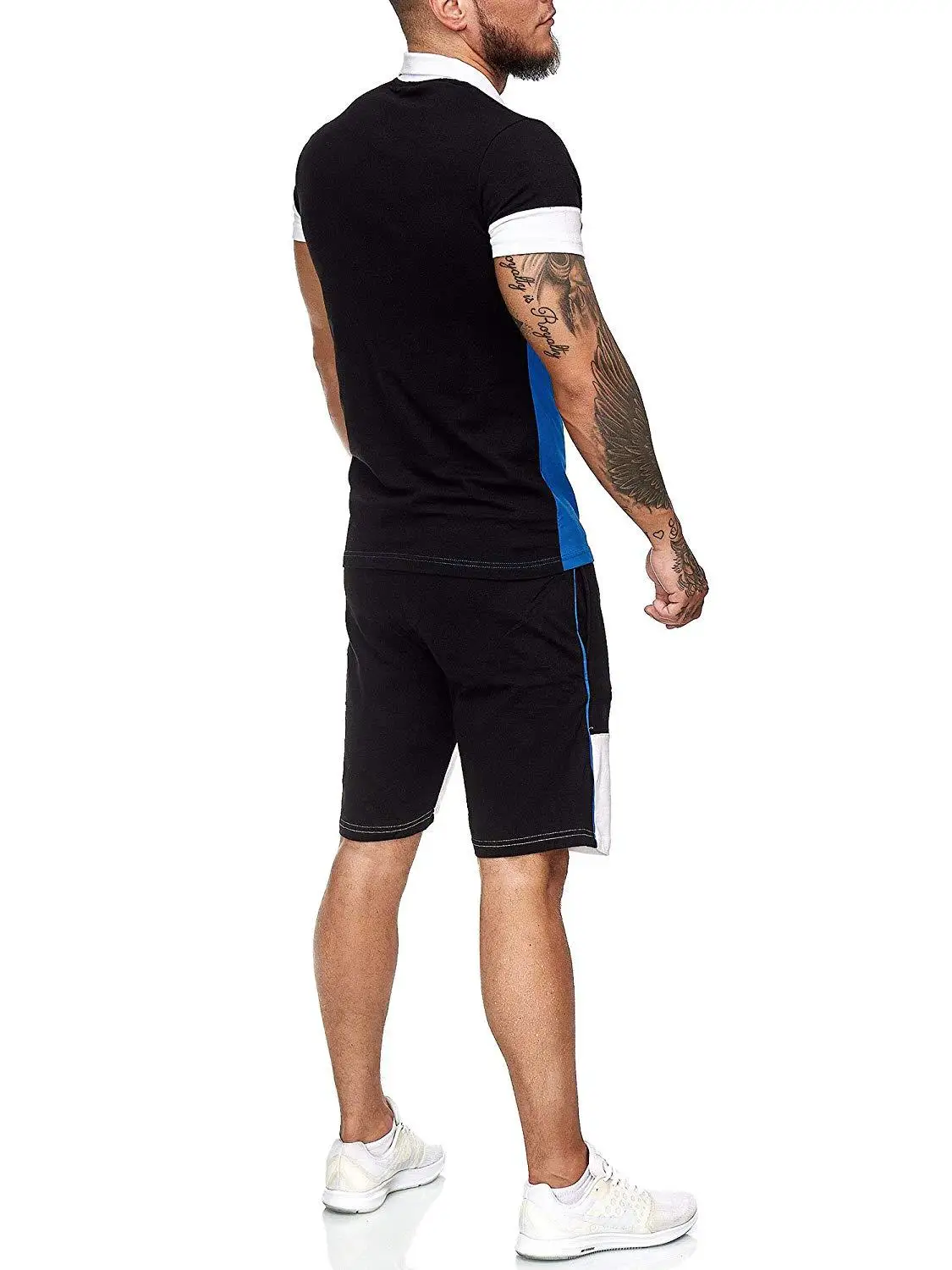

New summer men's T-shirt top + beach shorts optional men's suit sports running shirt men's inch top business casual polo shirt
