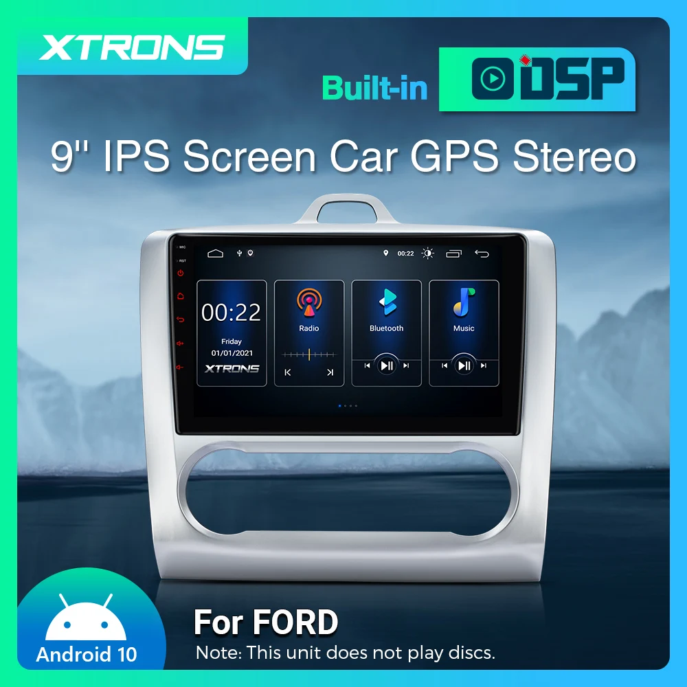 Автомобильный стереопроигрыватель XTRONS 9 дюймов Android 10 0 для FORD Focus 2 II 2007- 2011