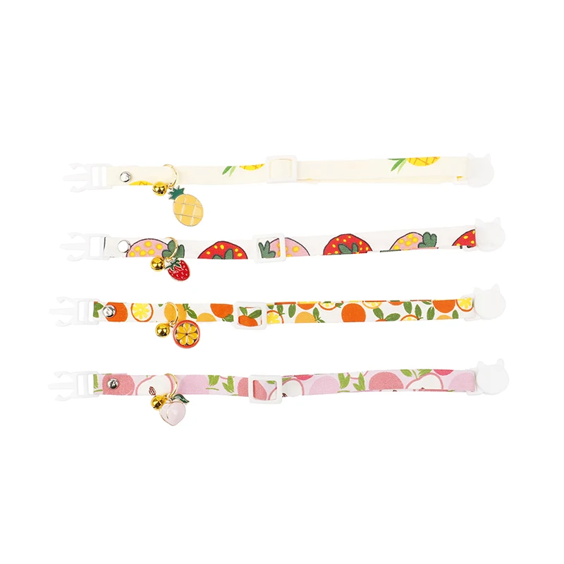 

1Pc Adjustable Kitten Collar With Colorful Bell Collars Breakaway Adjustable Dog Collar Pet Supplies