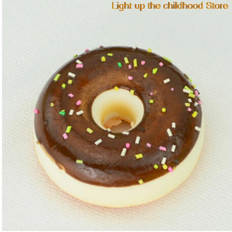 

5cm Slime Charms Mixed Resin Candy Donut Beads Slime Bead Making Supplies with Drawstring Pouch for DIY Crafts Scrapbook