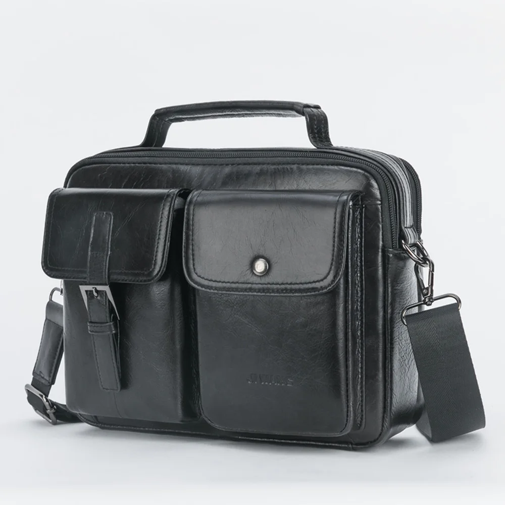 Кожаный портфель мужские сумки из натуральной кожи через плечо роскошные