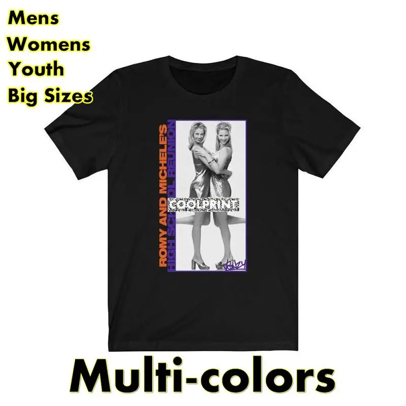 

Футболка Romy and Micheles мужская оверсайз в стиле ретро, новая модная рубашка с принтом выпускного школьника