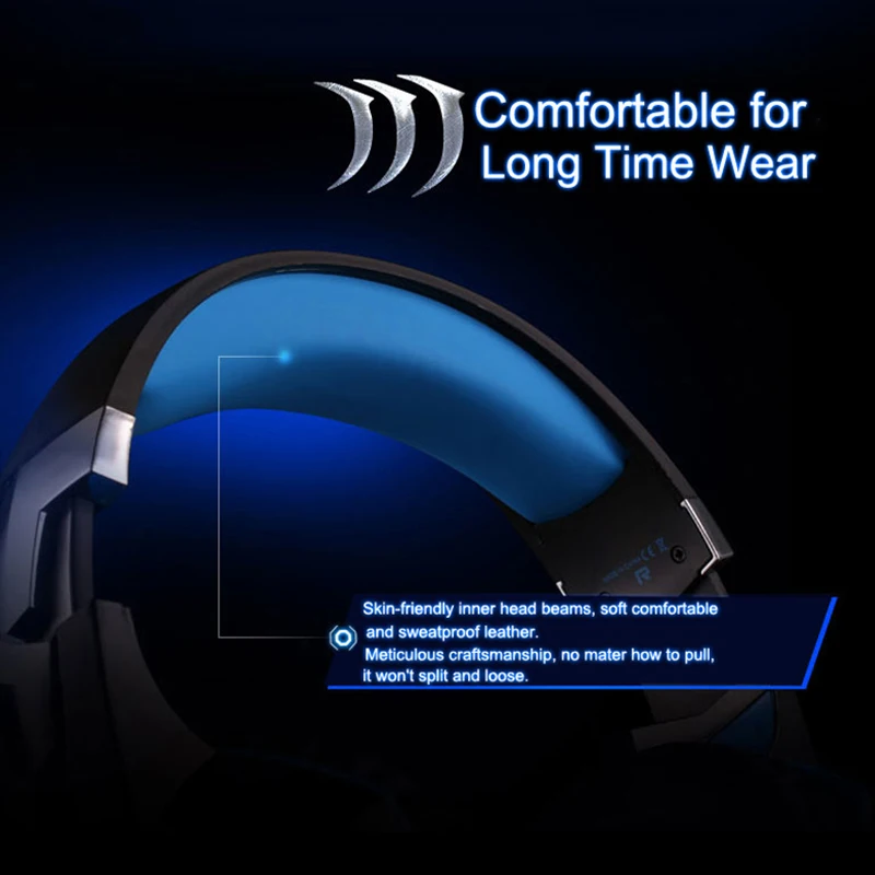 Stereo Bass Gaming Headset Headphones with Mic for PC Computer Game Machine Earphones Audio And Video | Электроника