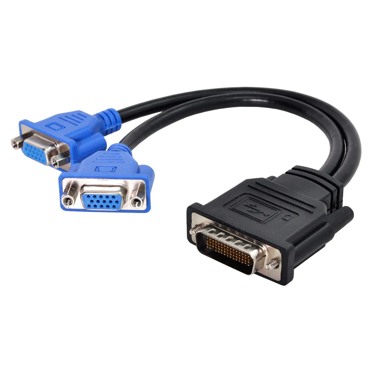Zihan CY DMS-59pin Male to Dual 15Pin VGA RGB Female Splitter Extension Cable for PC Graphics Card |